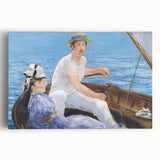 Impressionist Wall Art - Manet's Boating Scene, Elegant Framed Print