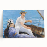 Impressionist Wall Art - Manet's Boating Scene, Elegant Framed Print