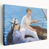 Impressionist Wall Art - Manet's Boating Scene, Elegant Framed Print