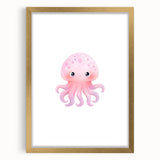 Nursery Wall Art – Cute Watercolor Jellyfish for Kids' Rooms