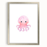 Nursery Wall Art – Cute Watercolor Jellyfish for Kids' Rooms