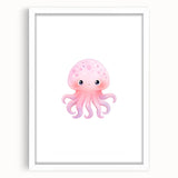 Nursery Wall Art – Cute Watercolor Jellyfish for Kids' Rooms