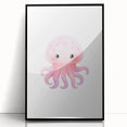 Nursery Wall Art – Cute Watercolor Jellyfish for Kids' Rooms