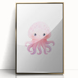 Nursery Wall Art – Cute Watercolor Jellyfish for Kids' Rooms