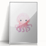 Nursery Wall Art – Cute Watercolor Jellyfish for Kids' Rooms