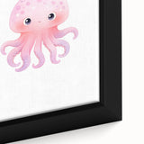 Nursery Wall Art – Cute Watercolor Jellyfish for Kids' Rooms