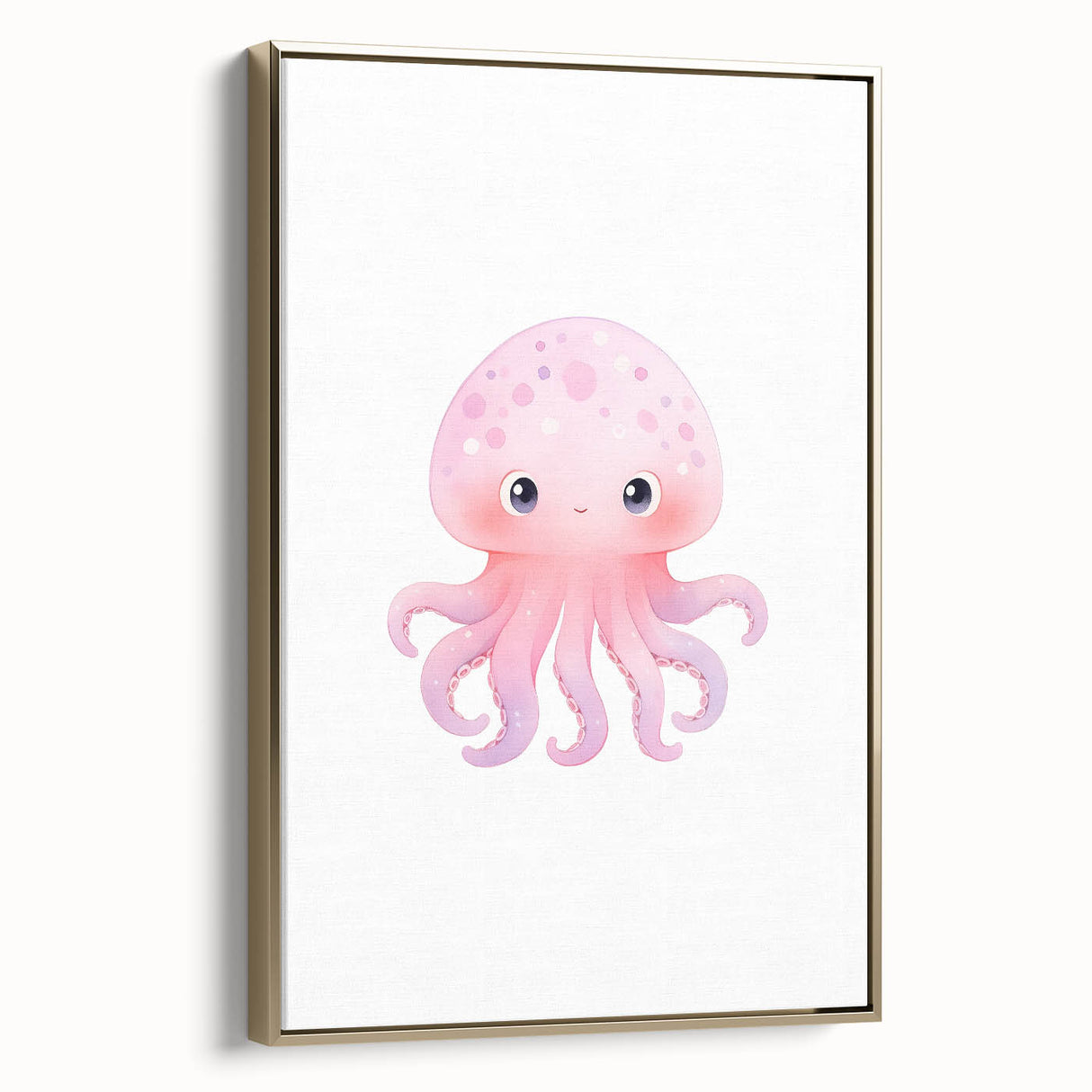 Nursery Wall Art – Cute Watercolor Jellyfish for Kids' Rooms