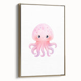 Nursery Wall Art – Cute Watercolor Jellyfish for Kids' Rooms
