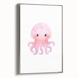 Nursery Wall Art – Cute Watercolor Jellyfish for Kids' Rooms