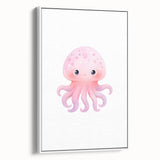 Nursery Wall Art – Cute Watercolor Jellyfish for Kids' Rooms