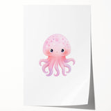 Nursery Wall Art – Cute Watercolor Jellyfish for Kids' Rooms