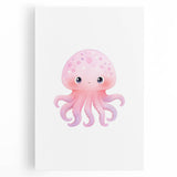 Nursery Wall Art – Cute Watercolor Jellyfish for Kids' Rooms