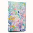 Rolled Canvas Prints for Kids Rooms - Pastel Floral Wall Art