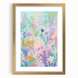 Rolled Canvas Prints for Kids Rooms - Pastel Floral Wall Art