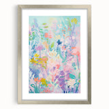 Rolled Canvas Prints for Kids Rooms - Pastel Floral Wall Art