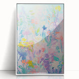 Rolled Canvas Prints for Kids Rooms - Pastel Floral Wall Art