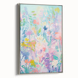 Rolled Canvas Prints for Kids Rooms - Pastel Floral Wall Art