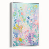 Rolled Canvas Prints for Kids Rooms - Pastel Floral Wall Art
