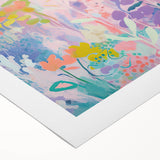 Rolled Canvas Prints for Kids Rooms - Pastel Floral Wall Art