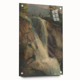 Modern Wall Art Print - Serene Waterfall Landscape - Nature Decor Piece