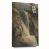 Modern Wall Art Print - Serene Waterfall Landscape - Nature Decor Piece
