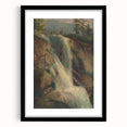 Modern Wall Art Print - Serene Waterfall Landscape - Nature Decor Piece