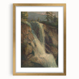 Modern Wall Art Print - Serene Waterfall Landscape - Nature Decor Piece