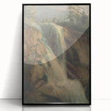 Modern Wall Art Print - Serene Waterfall Landscape - Nature Decor Piece