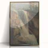 Modern Wall Art Print - Serene Waterfall Landscape - Nature Decor Piece