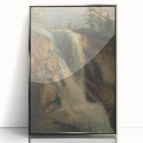 Modern Wall Art Print - Serene Waterfall Landscape - Nature Decor Piece