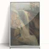 Modern Wall Art Print - Serene Waterfall Landscape - Nature Decor Piece