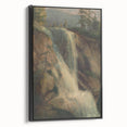 Modern Wall Art Print - Serene Waterfall Landscape - Nature Decor Piece