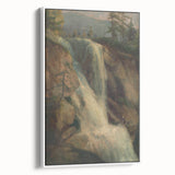 Modern Wall Art Print - Serene Waterfall Landscape - Nature Decor Piece