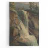 Modern Wall Art Print - Serene Waterfall Landscape - Nature Decor Piece