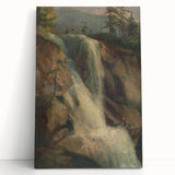 Modern Wall Art Print - Serene Waterfall Landscape - Nature Decor Piece