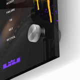 Fiery Passion Pop Art Wall Art – Bold Yellow, Purple, and Black Canvas