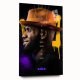 Fiery Passion Pop Art Wall Art – Bold Yellow, Purple, and Black Canvas