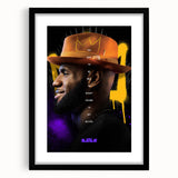 Fiery Passion Pop Art Wall Art – Bold Yellow, Purple, and Black Canvas