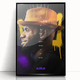 Fiery Passion Pop Art Wall Art – Bold Yellow, Purple, and Black Canvas