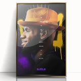 Fiery Passion Pop Art Wall Art – Bold Yellow, Purple, and Black Canvas