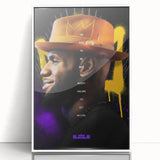 Fiery Passion Pop Art Wall Art – Bold Yellow, Purple, and Black Canvas