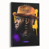 Fiery Passion Pop Art Wall Art – Bold Yellow, Purple, and Black Canvas