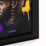 Fiery Passion Pop Art Wall Art – Bold Yellow, Purple, and Black Canvas