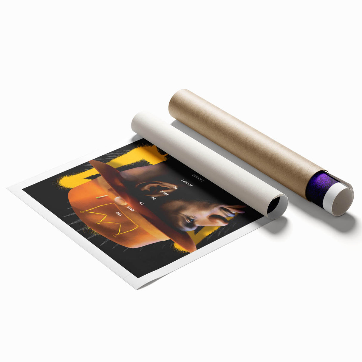 Fiery Passion Pop Art Wall Art – Bold Yellow, Purple, and Black Canvas