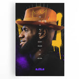 Fiery Passion Pop Art Wall Art – Bold Yellow, Purple, and Black Canvas