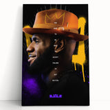 Fiery Passion Pop Art Wall Art – Bold Yellow, Purple, and Black Canvas