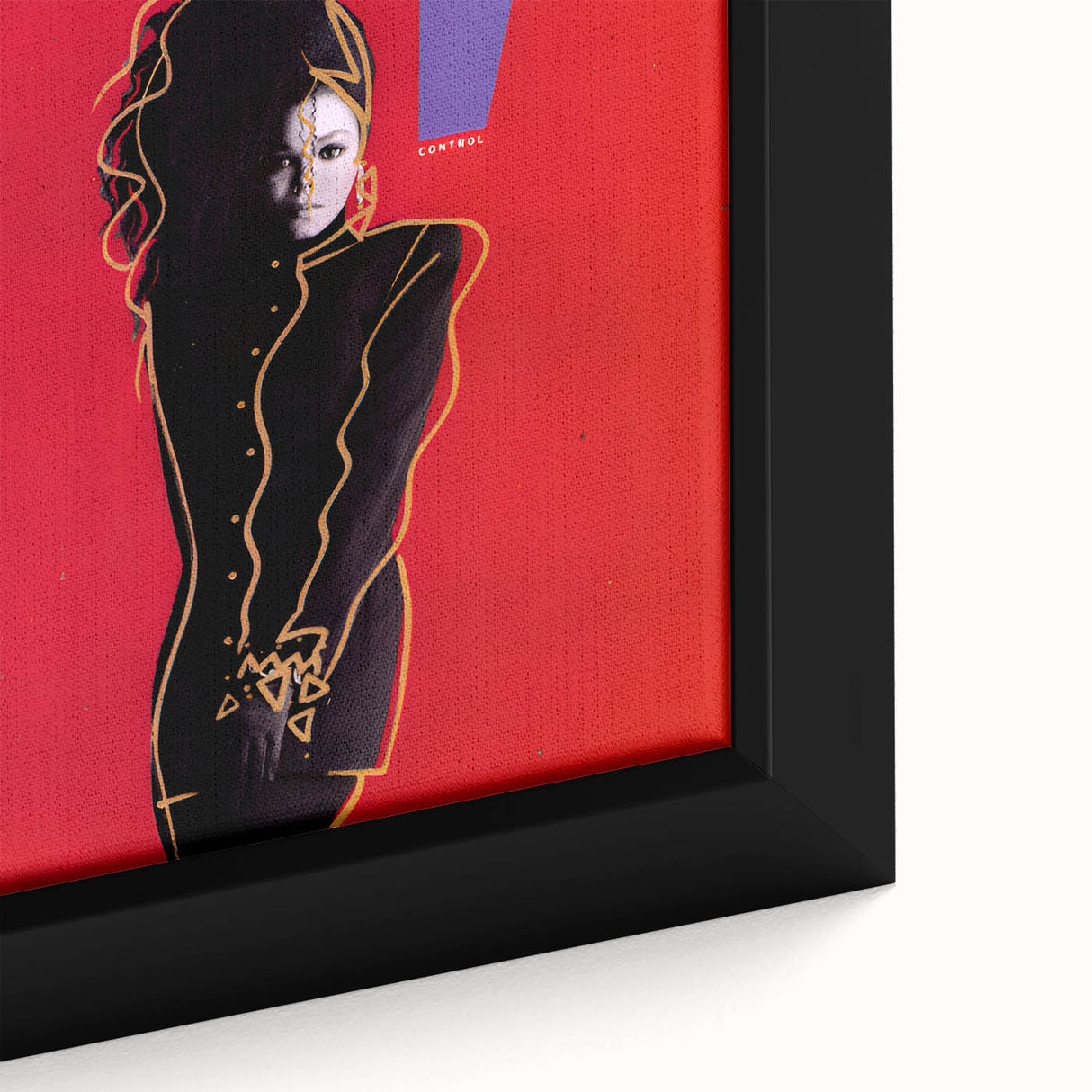 Retro Janet Jackson Control Poster - Vintage Prints for Wall Art