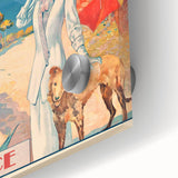 Retro Antibes Travel Poster – Vintage Cote d'Azur Art