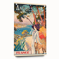 Retro Antibes Travel Poster – Vintage Cote d'Azur Art