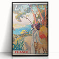 Retro Antibes Travel Poster – Vintage Cote d'Azur Art